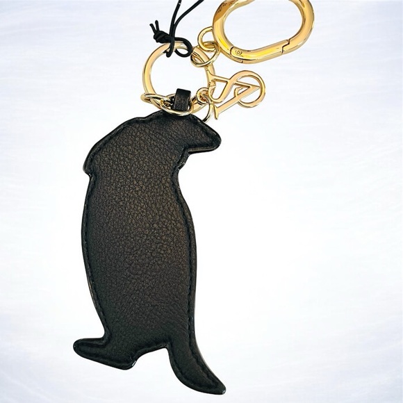 Victoria's Secret Penguin Bag Charm Keychain w/Pink Accent & Gold Hardware (NWT) - Picture 4 of 7